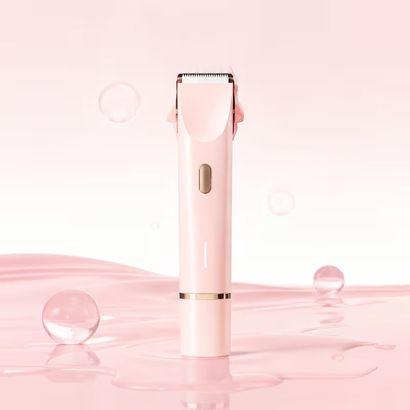 2-in-1 Electric Body & Facial Hair Trimmer – Cordless Rechargeable Shaver